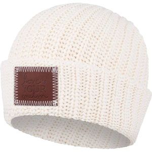 Love Your Melon White Speckled Cuffed Beanie